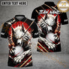Maxcorners Golf Bloody Wolf Personalized Name, Team Name 3D Shirt (4 Colors)