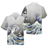 Maxcorners Great Wave Bass Fishing Long Sleeve, Fishing UPF Shirts, Funny Fishing Shirt, Gift For Fisherman