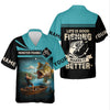 Maxcorners Monster Fishing Shirt, Life Is Good Fishing Makes It Better SPF Shirts, Fishing Shirts For Men, Fisherman Gift