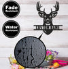 Maxcorners Personalized Buck Hunting Metal Sign WITH LED/WITHOUT LED Light Rustic Deer Head Wall Art Hunter Gift Cabin Man Cave Decor LM0110