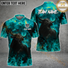 Maxcorners Darts Firestorm Bullseye Personalized Name, Team Name Shirt
