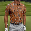 Maxcorners Southwest Desert Taco Skull Pattern Hawaiian Golf Shirt, Golf Tops For Women, Performance Golf Shirt LM1507