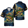 Maxcorners Bass Fishing Shirt, Camo Long Sleeve Shirt, SPF Shirt For Men, Gift For Fisherman