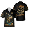 Maxcorners Jesus Is My Savior, Fishing Therapy SPF Shirt, Funny Fishing Shirt, Gift For Fisherman
