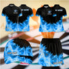 Maxcorners Darts Flame Dartboard Design Personalized Team Sportswear Set - Polo Shirt, Cap & Skorts