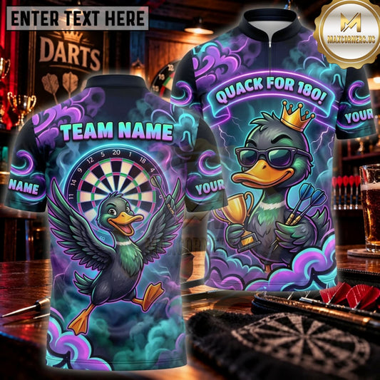 Maxcorners Darts Neon Graffiti Monster Dartboard Personalized Name 3D Unisex Shirt