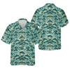 Maxcorners Green Camo Performance Fishing Shirts, SPF Shirt For Men, Hooded Fishing Shirt, Fishing Shirts For Men
