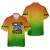 Maxcorners Weekend Hooker Green Yellow Orange Fishing UPF Shirts, Hooded Sun Shirt, Gift For Fisherman