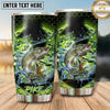 Maxcorners Fishing Tumbler Electric Green Honeycomb Storm Design Personalized Name Tumbler (13 Species)