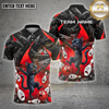 Maxcorners Cat Bowling Shirt Funny Black Cat Chaos Multiple Options Personalized Name, Team Name 3D Shirt