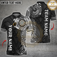 Maxcorners Darts Tribal Dragon Multicolor Customized Name, Team Name 3D Shirt