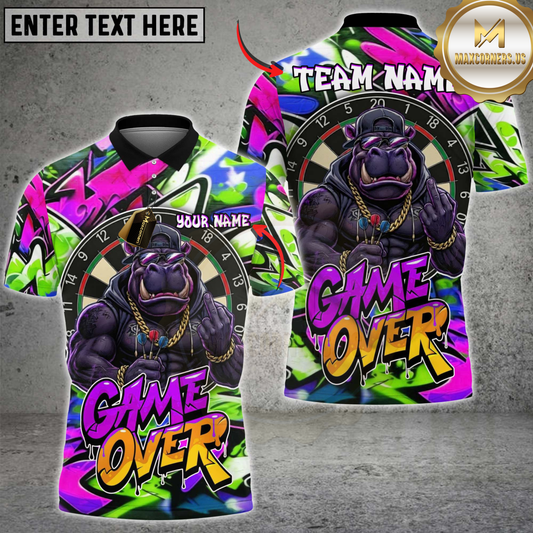 Maxcorners Darts Street Gorilla Graffiti Dartboard Multicolor Customized Name, Team Name 3D Shirts
