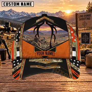 Maxcorners Long Range Shooting Shooting Range Target Personalized Name 3D Cap