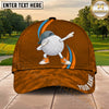 Maxcorners Golf Dabbing Golf Ball Cartoon Dynamic Stripe Personalized Name 3D Classic Cap