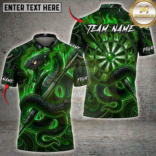 Maxcorners Darts Mystic Dragon Energy Orb Multiple Options Personalized Name, Team Name 3D Shirt