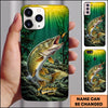 Maxcorners Underwater Sunbeam Nature Personalized Name Phone Case (13 Fish Species)