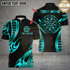 Maxcorners Polynesian Tattoo Dartboard Multicolor Customized Name, Team Name 3D Shirts
