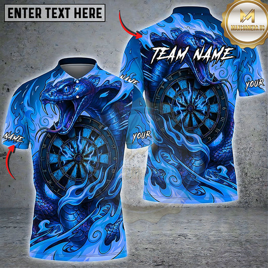 Maxcorners Darts Flaming Dragon Dartboard Multiple Options Personalized Name, Team Name 3D Shirt