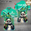 Maxcorners Billiards Cute Panda 8 Ball Multicolor Customized Name, Team Name 3D Shirt