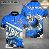 Maxcorners Bowling Strike Teddy Green Splash Multicolor Customized Name, Team Name 3D Shirts