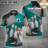 Maxcorners Bowling Cool Ball & Happy Pins Multicolor Personalized 3D Shirt