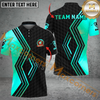 Maxcorners Golf Line Breaker Multicolor Option Customized Name, Team Name 3D Polo Shirt
