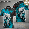 Maxcorners Bowling Ghostfire Ball Pattern Multicolor Options Personalized Name, Team Name 3D Shirt