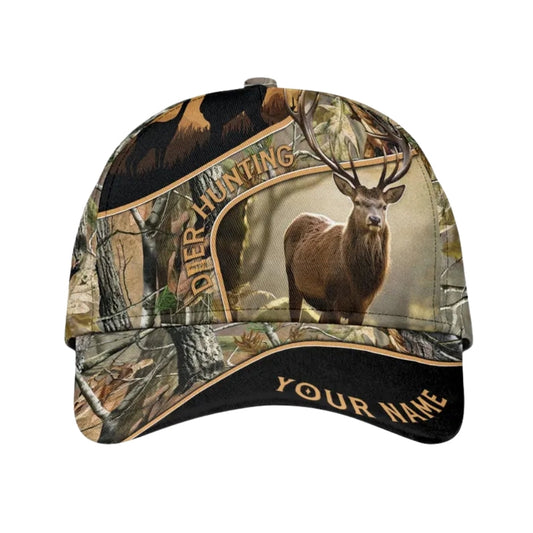 Maxcorners Custom Deer Hunting Baseball Caps For Hunter, Custom Deer Hunting Caps LM0402