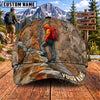 Maxcorners Hiking Mountain Backpacker Adventure Personalized Name 3D Cap