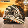 Maxcorners Dog Hunting And Duck Woodland Camo Hunting Dog Personalized Name 3D Cap
