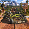 Maxcorners Hiking Hiking Boots Mountain Trail Adventure Personalized Name 3D Cap