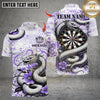 Maxcorners Darts Dragon With Flower Multicolor Customized Name, Team Name 3D Shirt