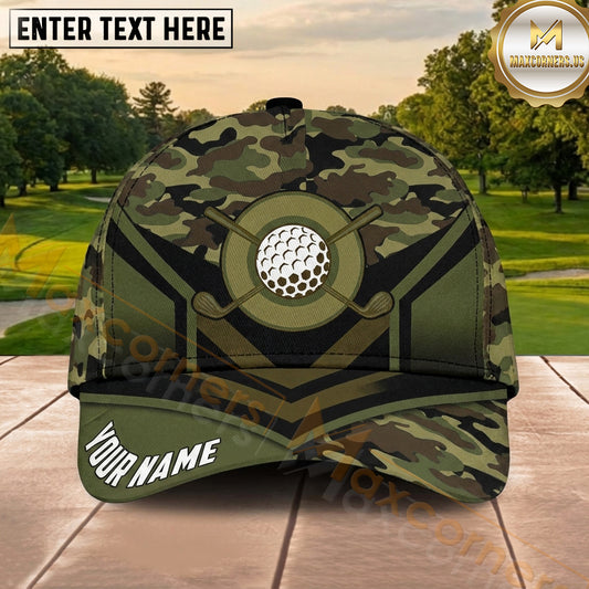 Maxcorners Golf The Golf Father American Flag Personalized Name Cap