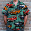 Maxcorners Personalized Classic Car Hawaiian Shirt, Tropical Beach Custom Photo Car Aloha Shirts (Up to 5 photos)