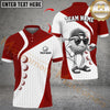 Maxcorners Golf Funny Cartoon Golfer Player Multicolor Customized Name, Team Name 3D Shirts