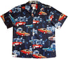 Maxcorners Muscle Car Road Stop Men's Hawaiian Shirt