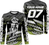 Maxcorners Motocross Supercross Customize Name And Number 3D Shirts