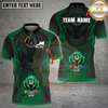 Maxcorners Billiards Flaming Skull Multicolor Customized Name, Team Name 3D Shirt