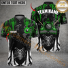 Maxcorners Billiards 8-Ball Fire Spike Multicolor Customized Name, Team Name 3D Shirt