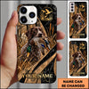 Maxcorners Duck Hunting German Wirehaired Pointer Golden Mallard Hunting Badge Personalized Name 3D Phone Case - German Shorthaired Pointer