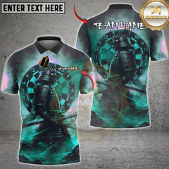 Maxcorners Darts Samurai Smoke Dartboard Multicolor Customized Name, Team Name 3D Shirts