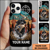 Maxcorners Duck Hunting Golden Retriever Camo Target Duck Hunter Personalized Name 3D Phone Case - Black Labrador Retriever - Pintail