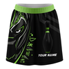 Maxcorners Customized Bowling Trouser Skirts With Shorts Underneath, Bowling Ball & Pins Black Panther Pro Sport Skorts With Pockets