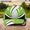 Maxcorners Golf Abstract Golf Ball Modern Swirl Golf Club Pattern Personalized Name 3D Classic Cap