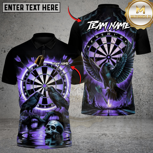 Maxcorners Dark Vision Darts Multicolor Customized Name, Team Name 3D Shirts