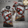 Maxcorners Billiards 8 Ball Shattered Illusion Pool Personalized Name Shirt (6 Colors)