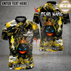 Maxcorners Bowling Fury Strike Funny King Ball Multicolor Customized Name, Team Name 3D Shirts