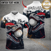 Maxcorners Savage Raptor Golf Polo Customized Name, Team Name 3D Shirts