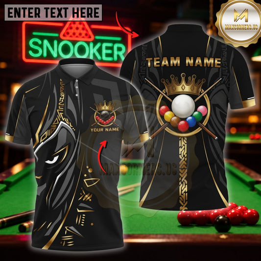 Maxcorners Billiard Apparel Electric Energy Balls Customized Name 3D Shirt