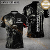 Maxcorners Golf Camo Punisher Skull Personalized Name, Team Name 3D Shirt (4 Colors)